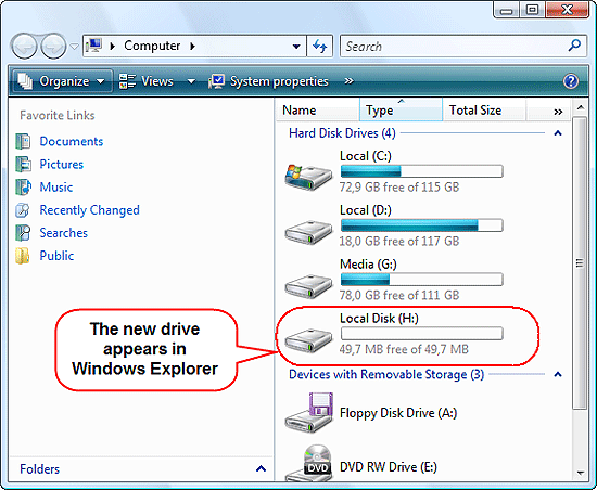 You can work with the encrypted drive just like with any other drive on your system