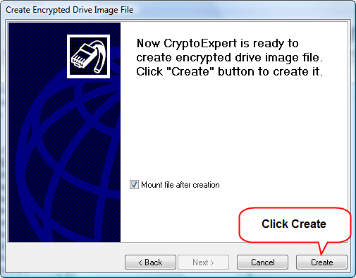 Create encrypted drive